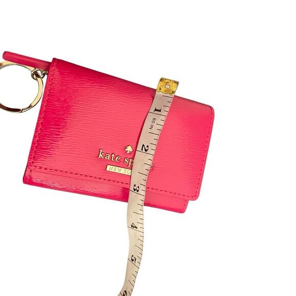 Kate Spade Cedar Street Darla Hot Pink Leather Keychain Cardholder NEW - Picture 6 of 6